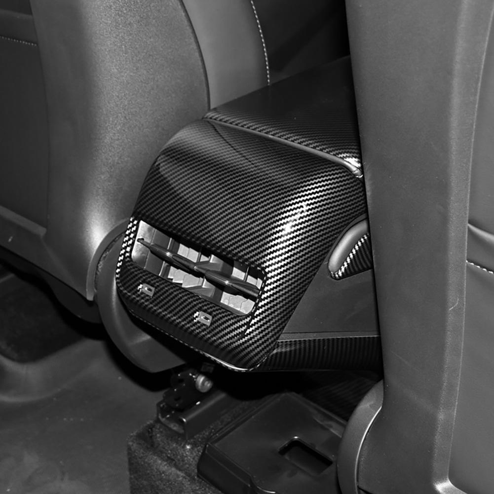 Car Rear Air Vent Outlet Cover Interior Rear Air Outlet Cover Back Vent Cover For Tesla Model 3 2017-2022 Model Y 2019-2022 #468125