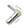 Right Angle Connector for Mixers Speaker Cables Guitar Cables 1/4" Plugs