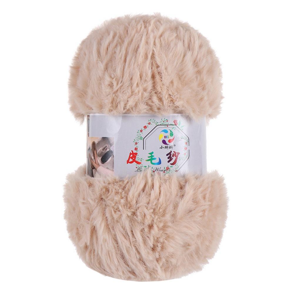 100G/Ball Imitation Mink Wool Yarn Faux Fur Yarn Cashmere Hand Knitting Crochet Sweater Thread Clothes Scarf Fluffy Mink Yarn