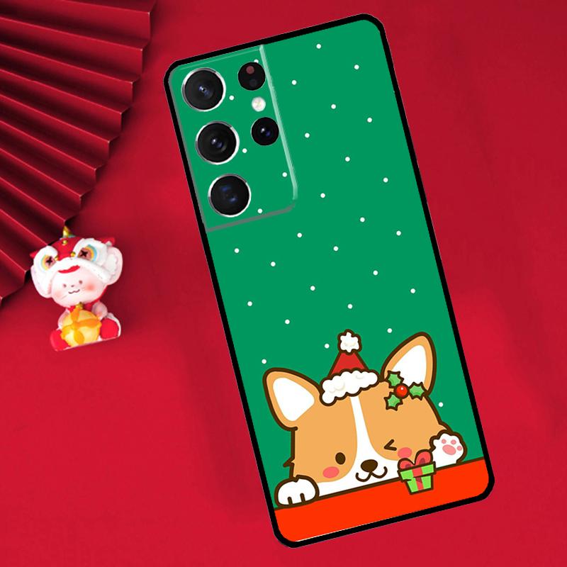 Cute Cartoon Corgi Case For Samsung Galaxy S25 S26 Ultra S21 S22 S20 S23 S24 Ultra Plus S10 S25 FE Cover Funda