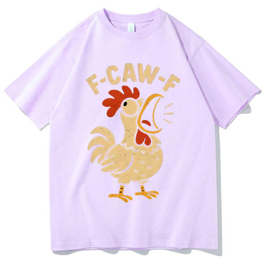 Funny FCawF TShirt Double Sided Print Men Fashion High Quality Y2K Tshirt Chicken Casual Short Sleeve Hot Sale Teenagers Tops