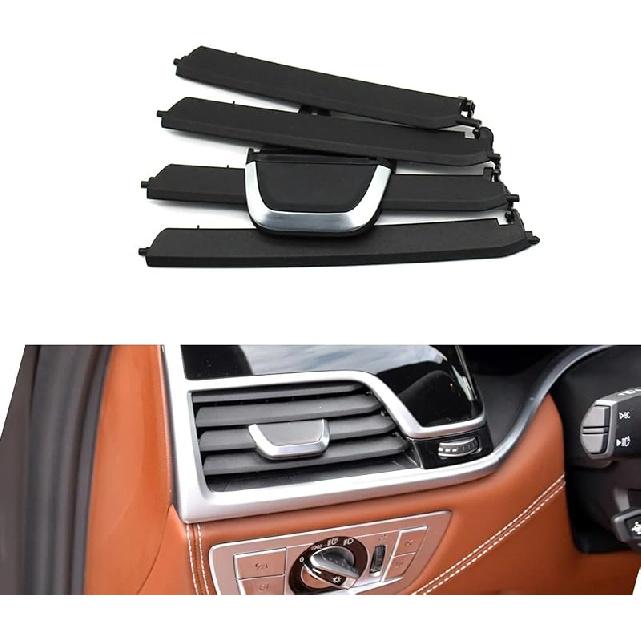 Dashboard Front Air Conditioner Ac Vent Outlet Grille Repair Kit for BMW 7 Series G11 G12 2016 2017 2018 2019 2020 730 740 750(Central-Left)