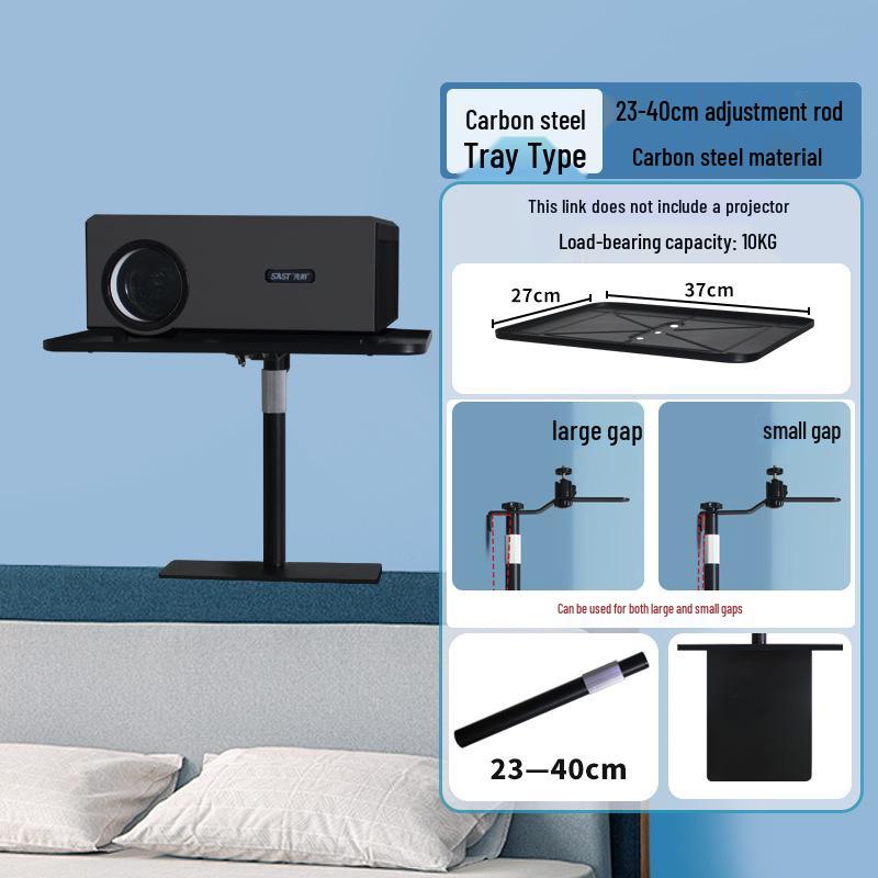 No-Drill Multi-Wall Projector Mount for Bedside, Sofa, or Home Use