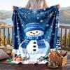 Christmas Flannel Throw Blanket Soft Warm Cozy For Sofa Bed Indoor Home Use Great Holiday Gift