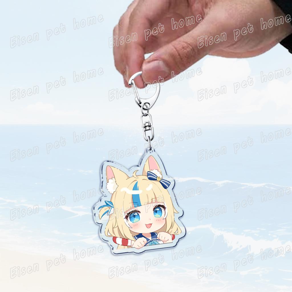 Cute Manga Sameko Saba Keychain Llavero Accessories Bag Cute Anime Kawaii Farming Charm Women's Keyrings Fans Gift