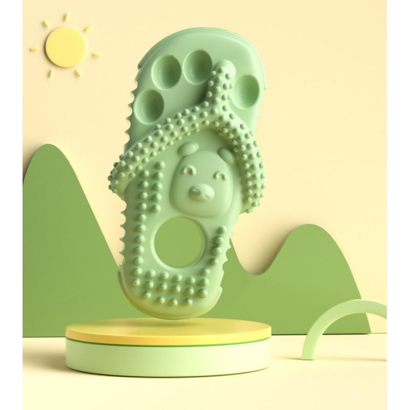 Durable Dog Chew Toy In Slipper Shape Teeth Cleaning Teething Relief - TPR Material Multiple Colors Available