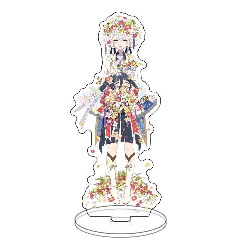 ZOMBIE LAND SAGA Two Sided Acrylic Stand Figures Model Plate Hoshikawa Lily Minamoto Sakura Standing Sign Desk Decor