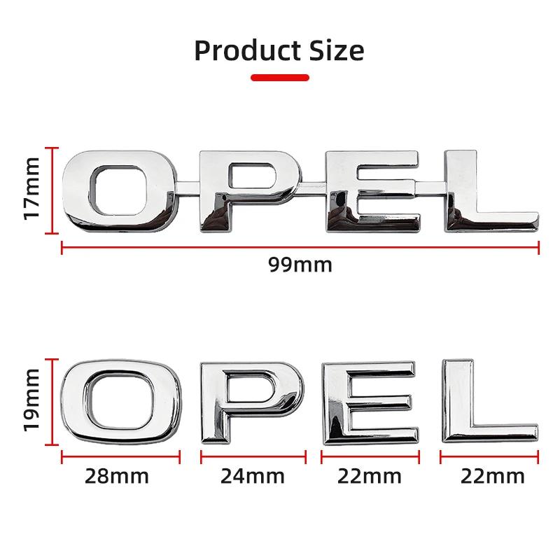 Lettere 3D ABS Emblema Distintivo Posteriore per Bagagliaio Auto Accessori Per Opel Insignia Astra J F Antara Meriva Zafira H G Corsa Vectra OPC