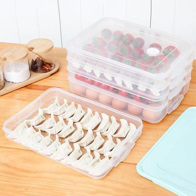 Multifunkční úložný box na knedlíky a vejce: Rychlé zmrazení, uchování čerstvosti v lednici