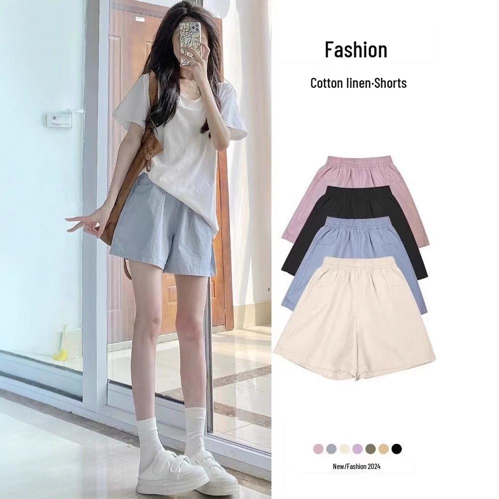 

Women s High-Waisted Slimming Cotton Casual Pants 4XL