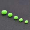 100pcs Green Saltwater Fishing Cylindrical Soft Rubber Luminous Beads Glowing Stopper Fishing Hook Lure Accessories