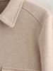2024 Autumn/Winter Women's Multicolor Turn-Down Collar Tweed Jacket with Large Pockets