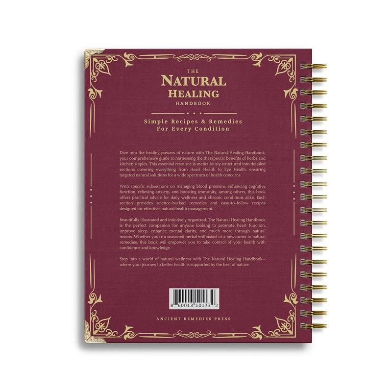 Podręcznik naturalnego leczenia Przewodnik w oprawie spiralnej na temat ziół leczniczych i naturalnych podręczników