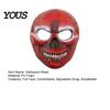 Breathable Foam Scary Mask Halloween Blood Skull Mask, Adjustable Elastic Strap Party Lightweight Comfortable Horror PU for Cosplay Decoration