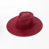 100% Wool Western Fedora Hat Women Men Autumn Winter Casual Felt Cowgirl Hat Outdoor Sunshade Warm Concave Shape Fedoras Top Hat