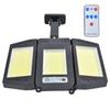 COB Solar Light Motion Sensor Remote Control Street Lamp Outdoor IP65 Waterproof Garden Wall Lamp