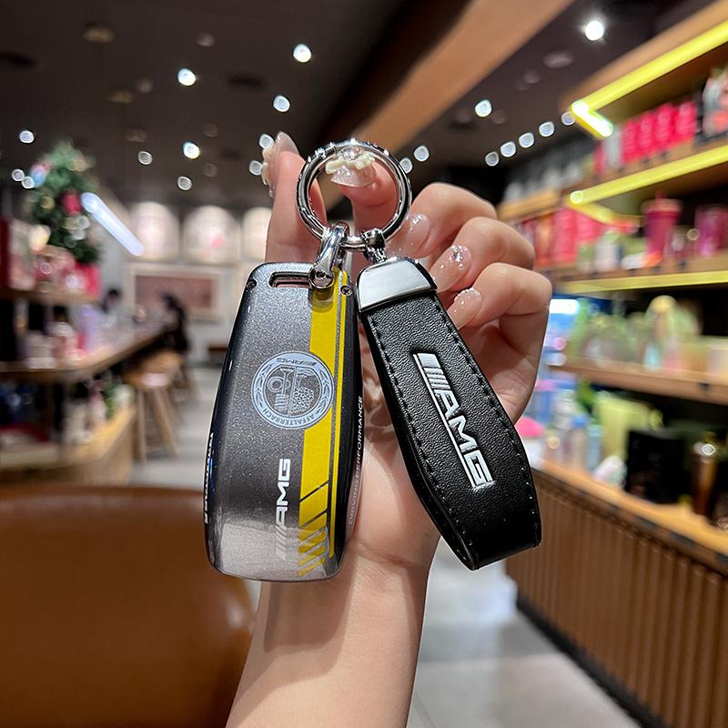 Car Remote Key Case Cover Shell For Mercedes Benz A C E S G Class GLC CLE CLA GLB GLS W177 W205 W213 W222 X167 AMG Leather Fob ZK9