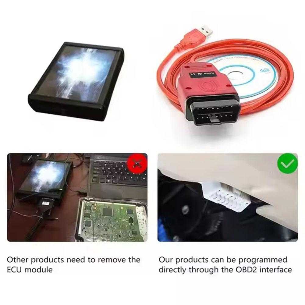 For Renolink OBD Cable For Renault Renolink V1.99 Upgraded Version ECU Programmer Air-bag Reset For Renault OBDII Car Diagnostic