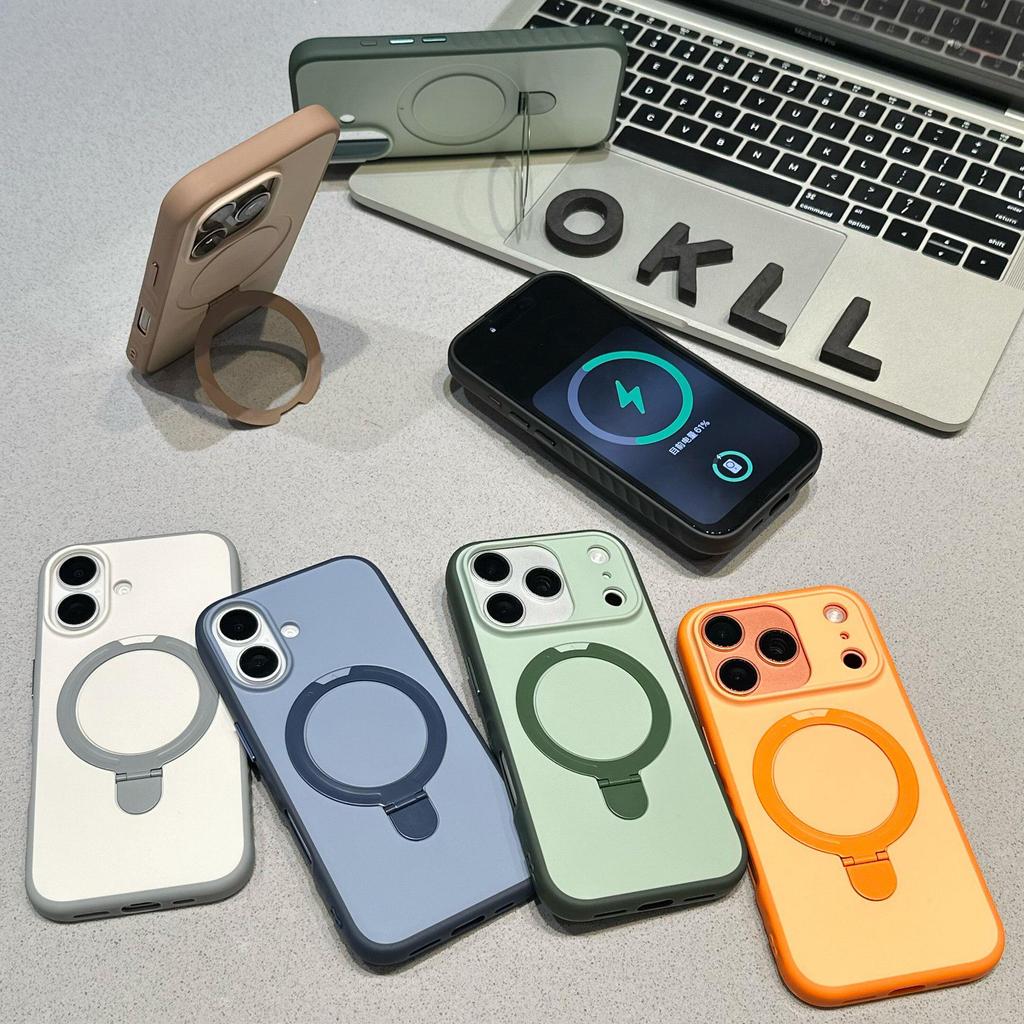 Dual-Color Magnetic iPhone 17 PRO MAX Anti-Slip Case with Apple 16 Drop-Proof Full Coverage