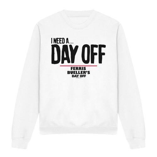 Ferris Bueller's Day Off Unisex Adult Ferris Bueller Needs A Day Off Sweatshirt