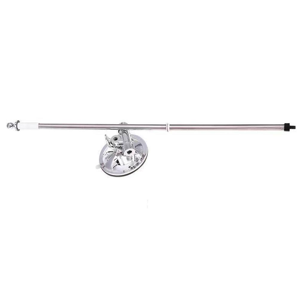 Strong Suction Cup Car Roof Mount Stainless Steel Telescoping Flagpole Adjustable Height For Outdoor Events Parades