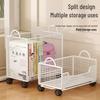 Mobile Under-Desk Bookshelf with Wheels for Students