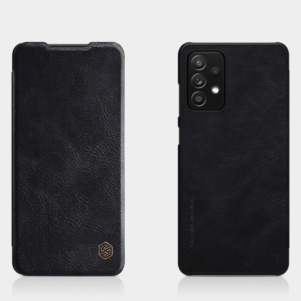 Nillkin Qin Leather Flip Case for Samsung Galaxy A72 4G - Black