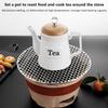 Plasă Grătar Inox 18-30Cm Ustensilă Grătar Plasă Grătar Rotundă Camping Picnic Mâncare Grătar Accesorii Bucătărie