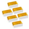 6Pcs Violin Rosin Bow String Rosin Instrument Accessory Low Dust Universal for Viola Cello Yellow