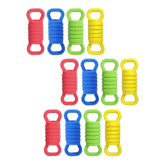 4/8/12Pcs Silicone Stretching Fidget Toy Anxiety Stress Relief Push-pull Sensory Toy Portable Travel Kids