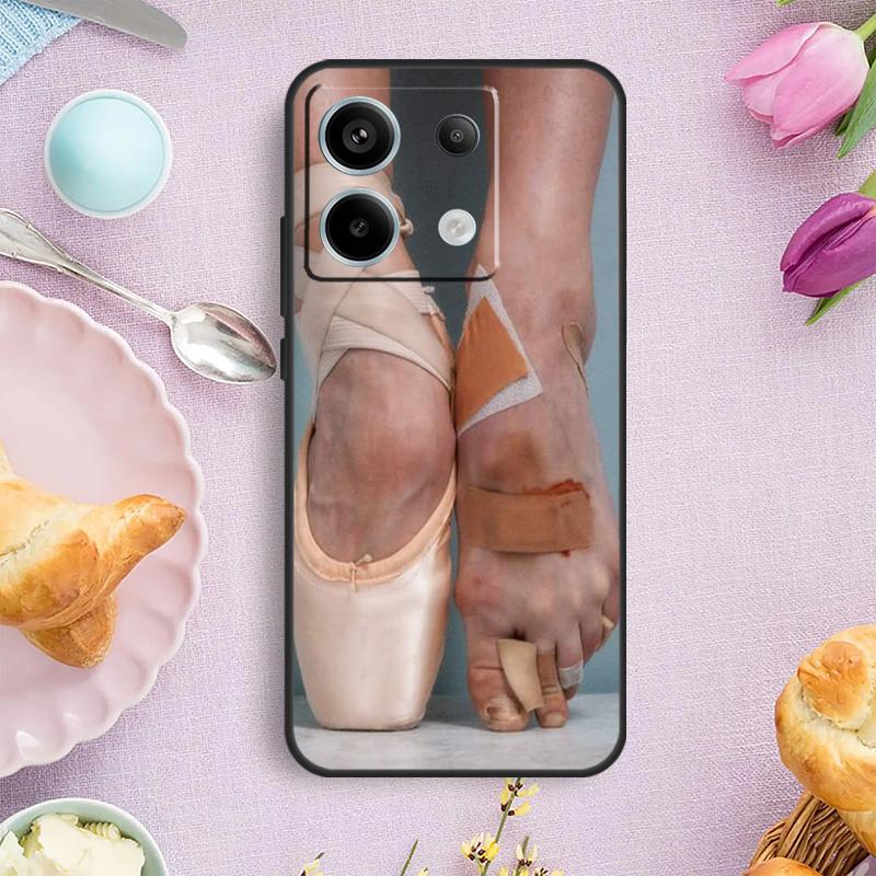 Ballet Shoes Case For Xiaomi Redmi Note 13 11 10 12 14 15 Pro Plus Cover For Redmi 15 14C 10C 13C 12C 15C
