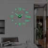 DIY Digital Living Room Wall Clock Luminous 3D Frameless Clock Wall Stickers Mute Clock for Bedroom Office Wall Decor AVE