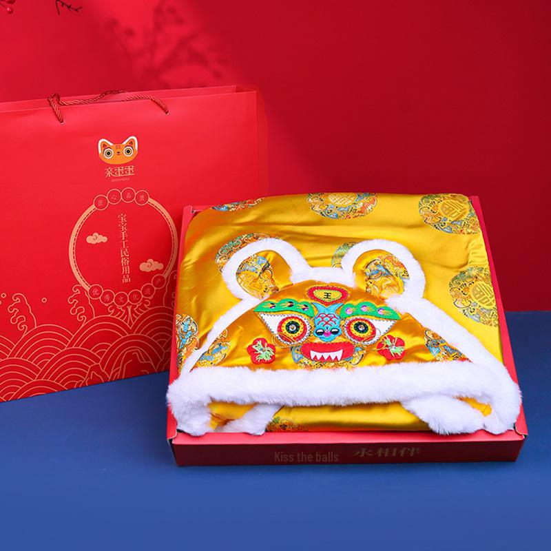 

Толстое теплое китайское пеленальное одеяло для новорожденного - осень и зима 90x90 cm