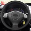 Car Steering Wheel Cover Amazons Customized Best Sellers Genuine Leather Color 1 Pcs for Subaru Forester 3-spoke Wheel MR.BULLS
