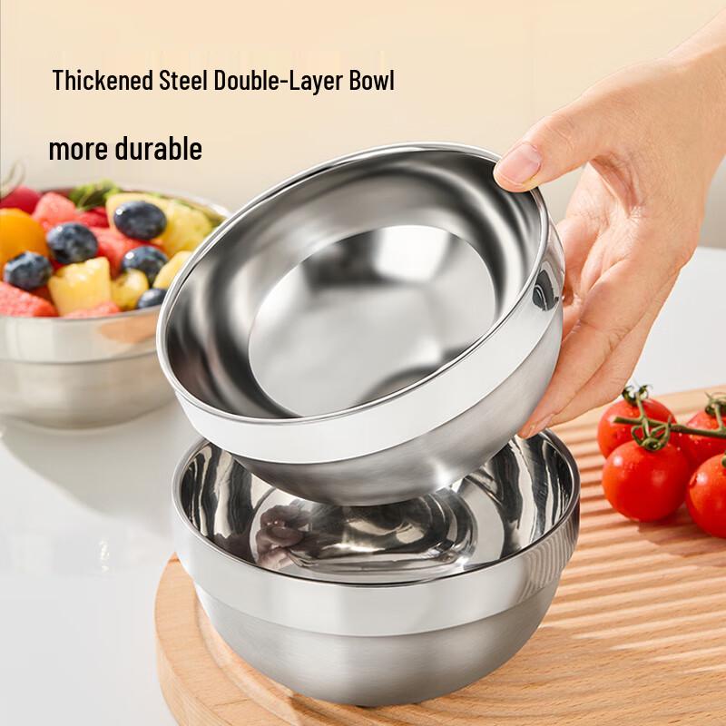 Jingdong 304 Stainless Steel Insulated Rice Bowl Set