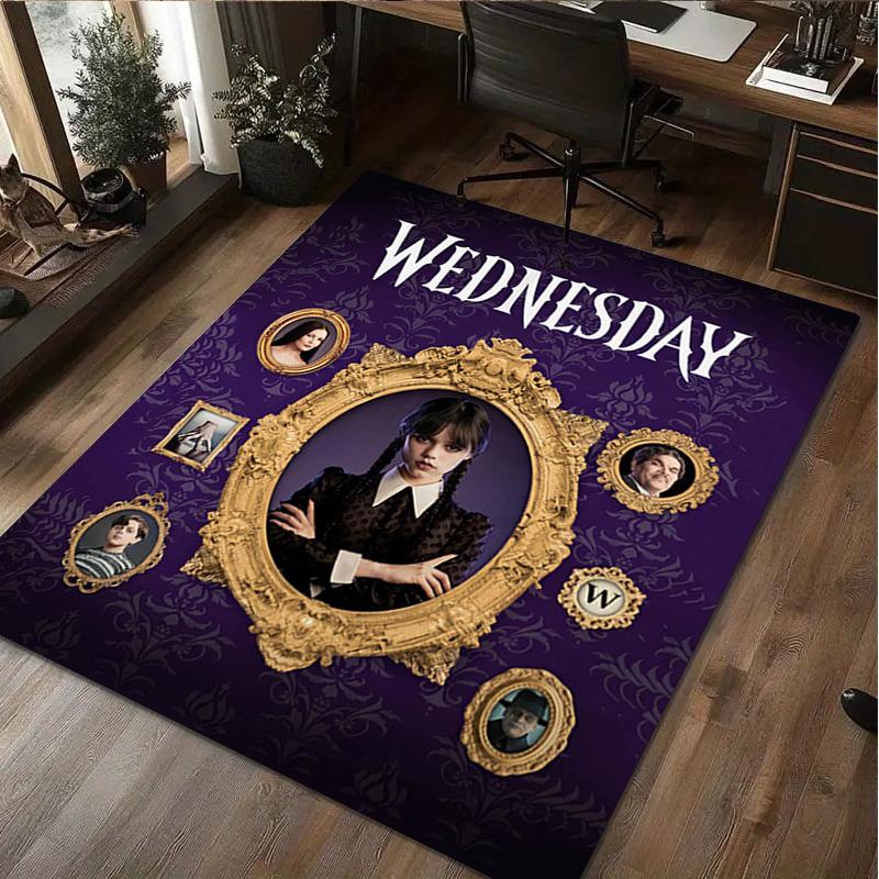 1Pc Wednesday Rug - Home carpet Office Decorative Carpet For Living Room Bedroom Door Mat Floor Rug Computer Chair Area Rug