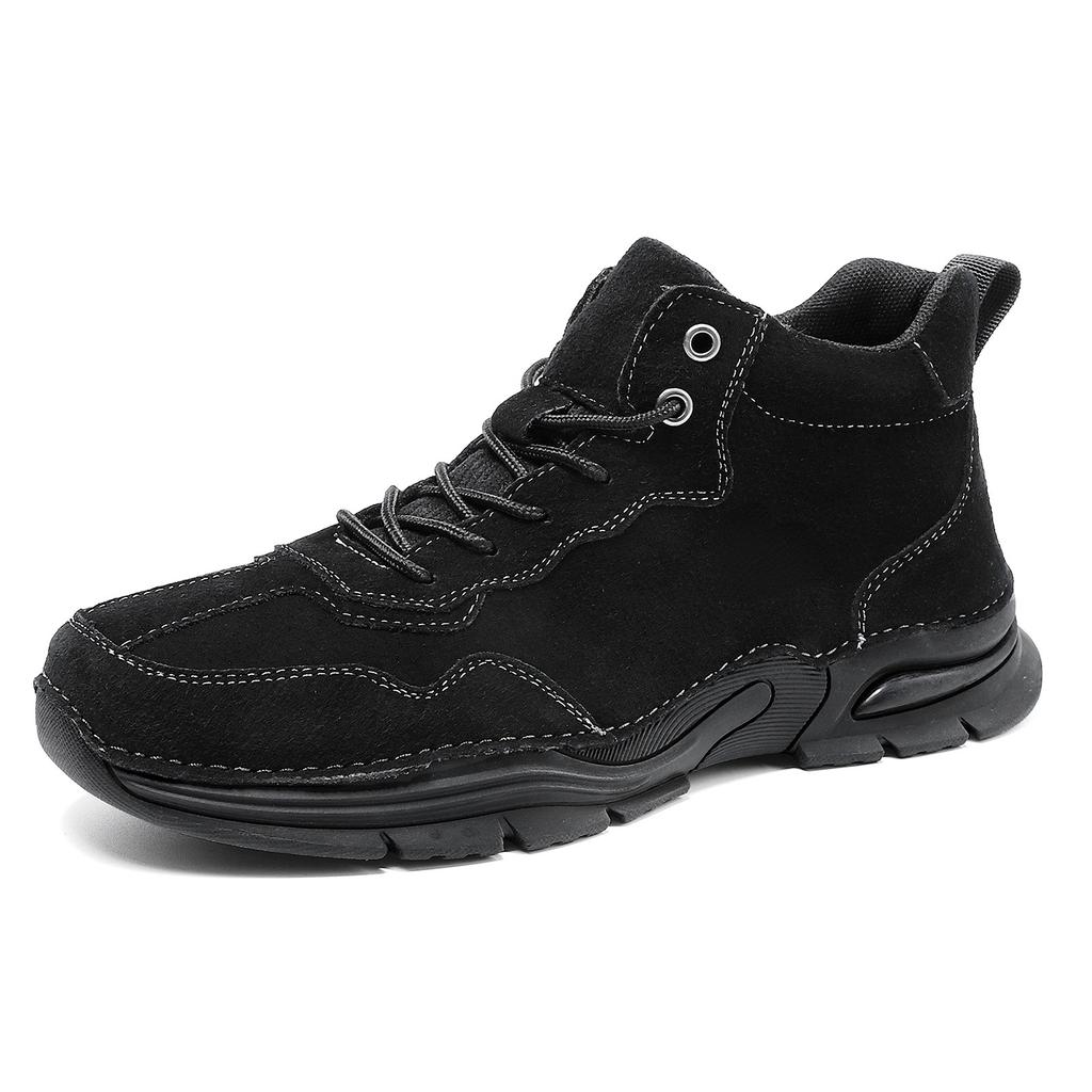 High-top outdoor casual shoes genuine leather men's Martin boots wear-resistant and non-slip large-size men's shoes