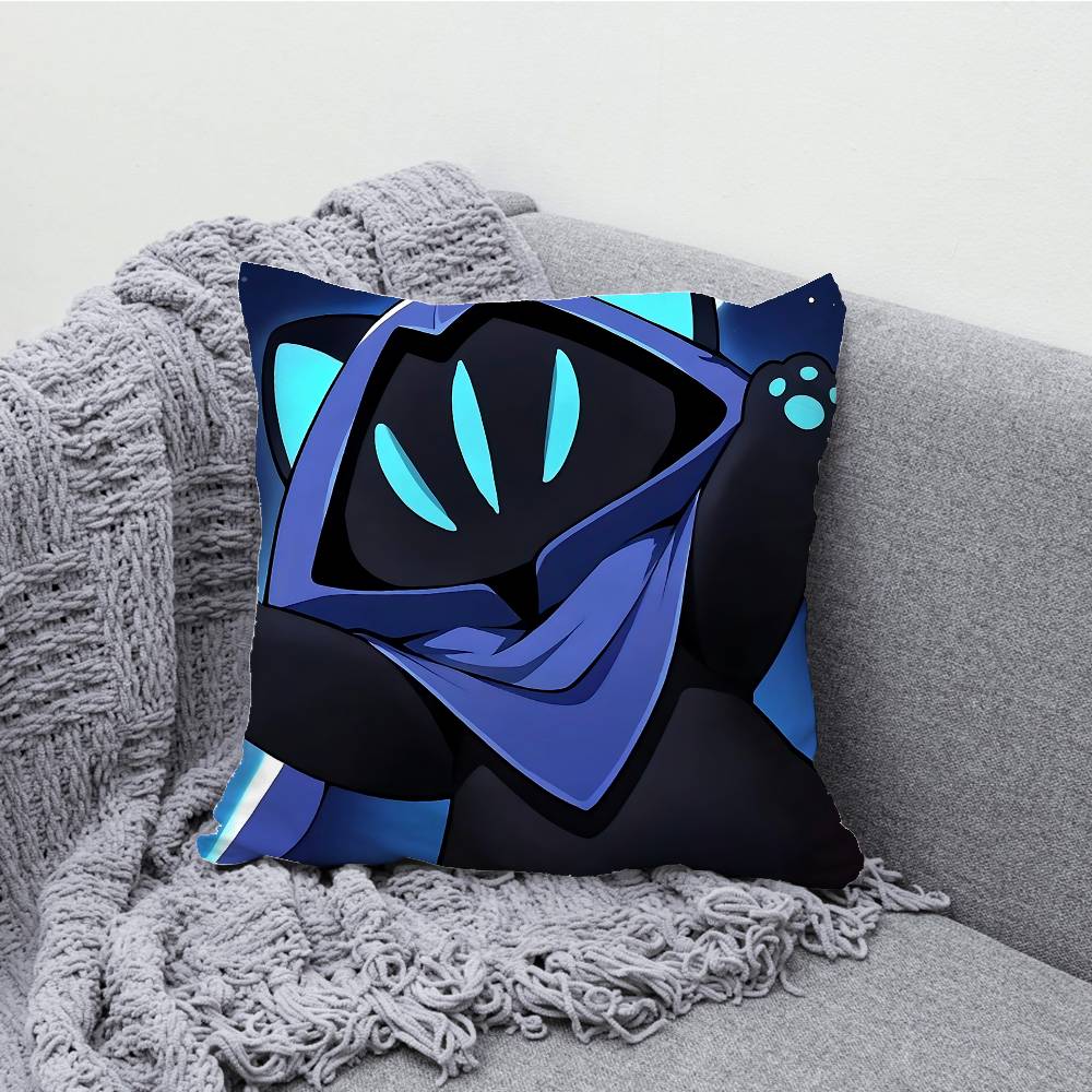 V-ValorantES Chibi Pillowcases Bedroom Living Room Sofa Home Decor Polyester Cushion Cover with Zipper