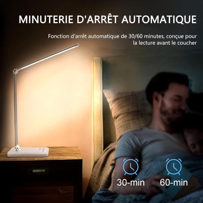 Lampe de Bureau LED - LENDOO - Dimmable - 5 Modes de Couleur - 10 Niveaux de Luminosité - A++
