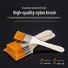 Nylon Bristle Wooden Handle Paintbrush for Oil Painting