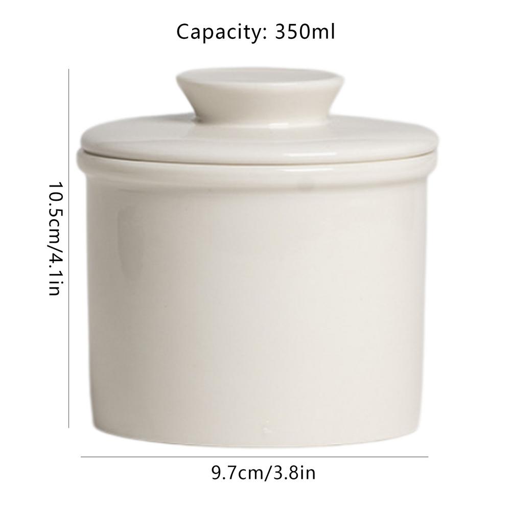 Porcelain Butter Crock Modern Round Butter Ceramic Bell Style Butter Jar Butter Dish With Lid Ceramic Bell Style Butter Jar