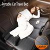 Car Travel Bed for Rear Seat Foldable Sleeping Pad for Car Traveling Wear-Resistant PU Travel Mattress for Suv Sedan