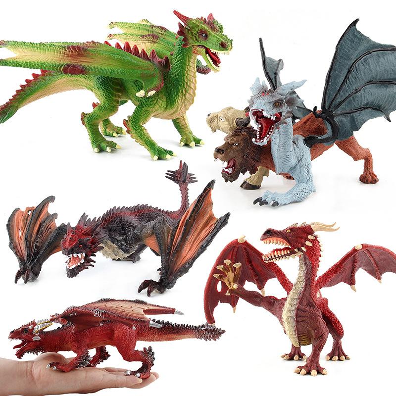 Simulation Solid Dinosaur Model War Dragon Beast Fire Dragon Beast Magic Dragon Beast God Dragon Beast Chimera Beast Doll