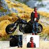 1:64 Miniature Figure Motorcycle Rider DIY Projects Painted Ornament Diorama