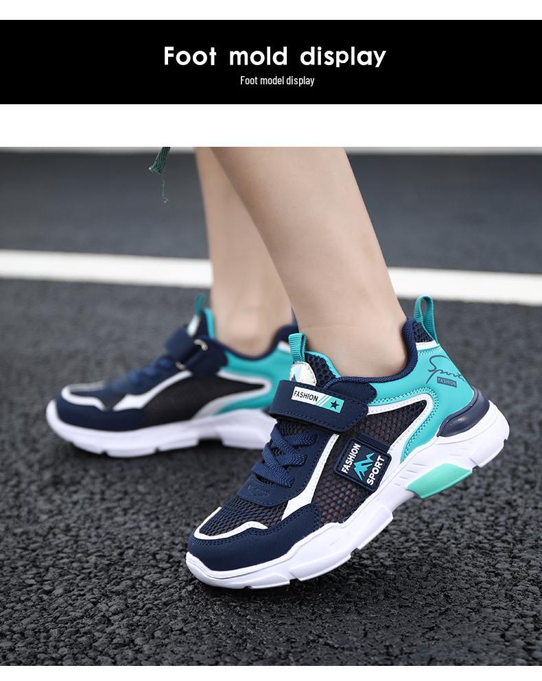 Boys' Summer Mesh Sports Shoes - Soft Sole & Breathable for Kids