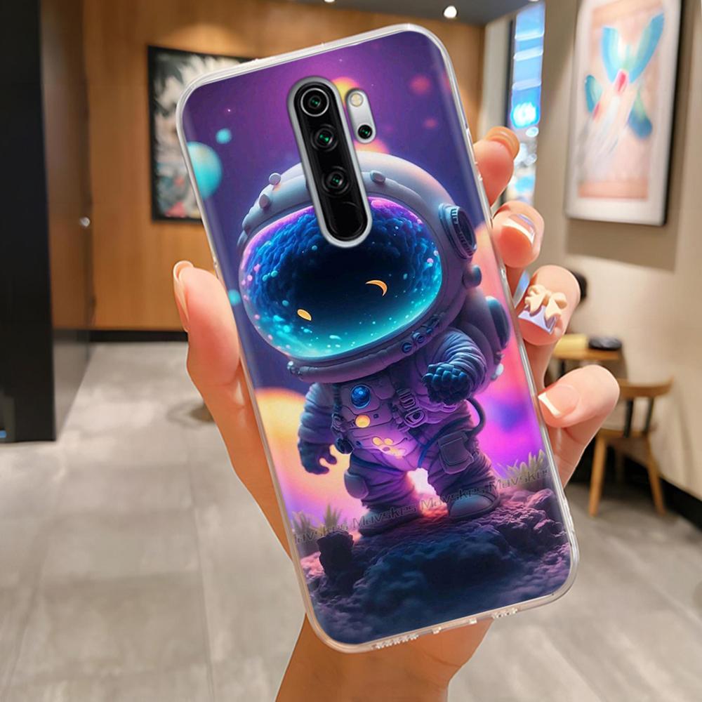 TPU Phone Cases For Redmi Note 8 Pro Case Clear Lovely Flowers Lightweight Cover For Xiaomi Redmi Note8 Pro Phone Housing Fundas