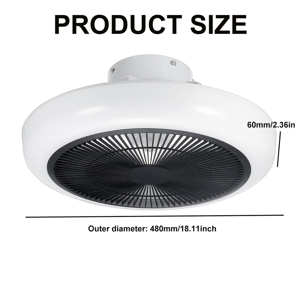 72W Modern Ceiling Fan with Lights 3 Colors LED Lamp 220V Chandelier Dimmable APP Remote Control Ceiling Light Fan