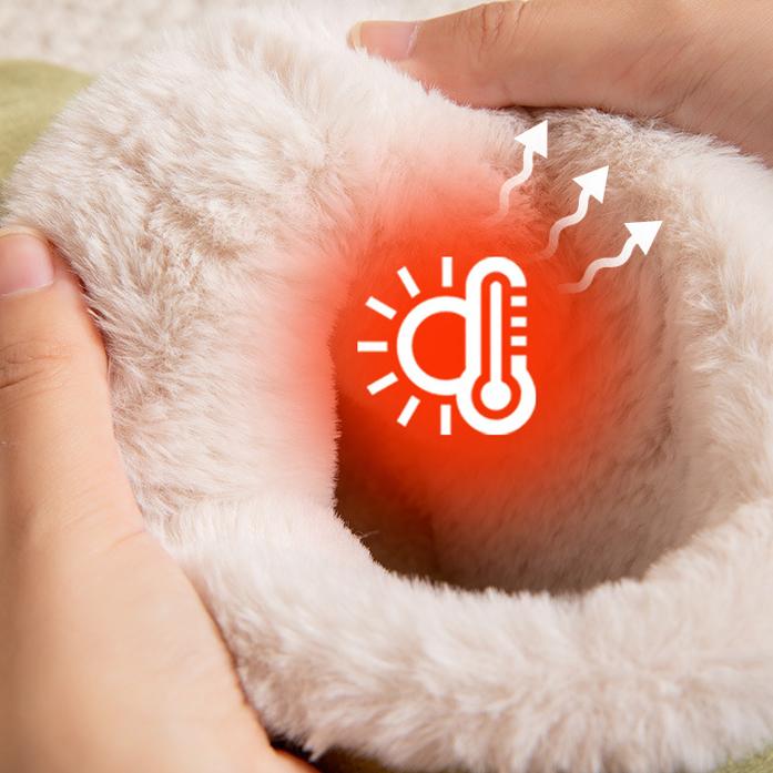 Женские зимние теплые домашние короткие сапоги из искусственной замши — фото 4