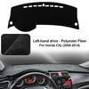 Car Dashboard Cover Pad For 2008-2014 Honda City Sunshade Protector Anti-UV Dash Mats Non-slip Pads Interior Accessories
