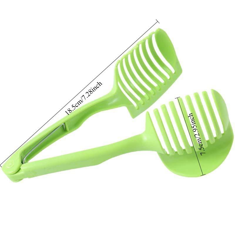 1PC Multifunctional Fruit Slicer, Plastic Tomato Potato Lemon Slicer with Handle